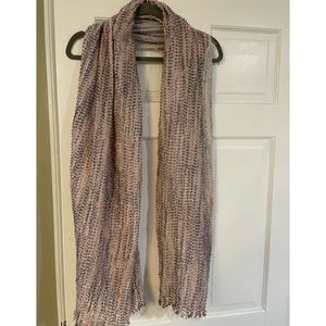 Scarf (large) - Never worn. Gray and Pink
